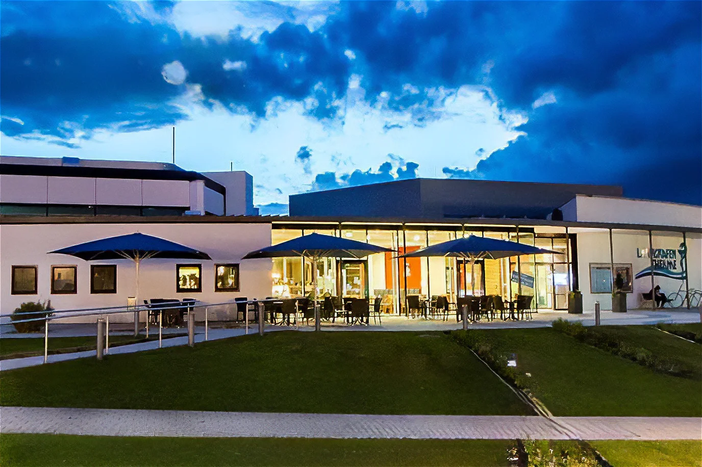 Tereasse des Restaurants in der Landgrafen Therme